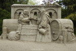 zandsculpturen in tuinen Kasteel Warmelo